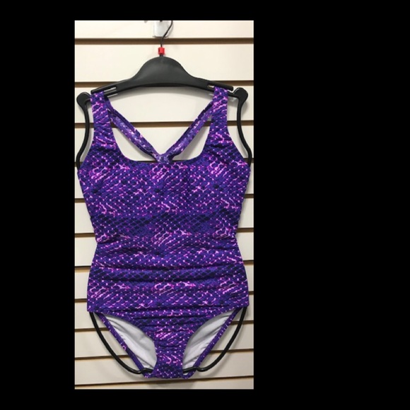 NWT Original Speedo 1pc Women’s Swimsuit Purple. - Picture 5 of 6